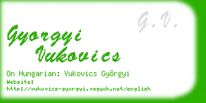 gyorgyi vukovics business card
