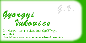 gyorgyi vukovics business card
